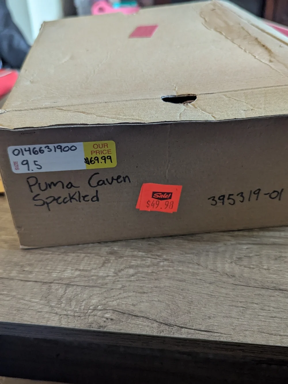 Puma Men’s Red & Black Low-Top Sneakers
